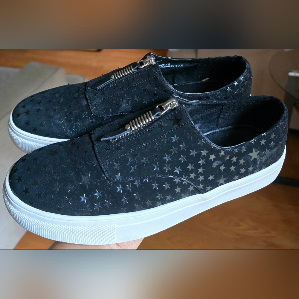 Madden Girl Kudos Sparkle Stars Zipper Women's Platform Shoes, Sz 7.5